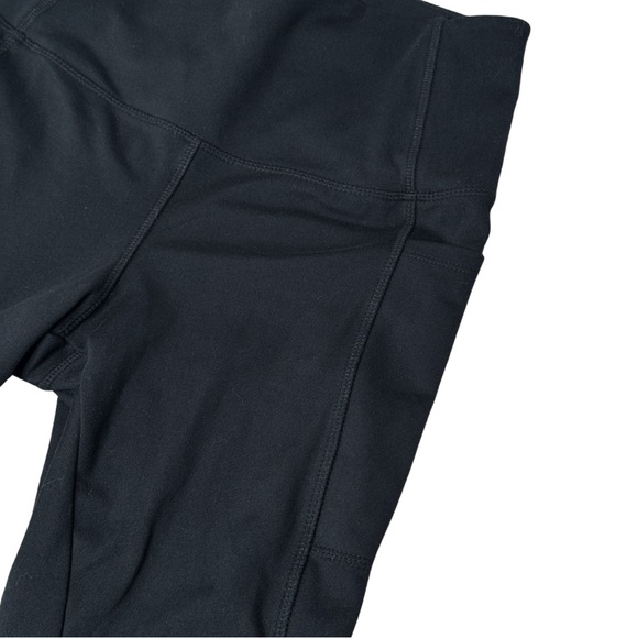 NWOT Danskin leggings, black, side pockets, 7/8 length, double brushed, SZ small - Picture 3 of 4